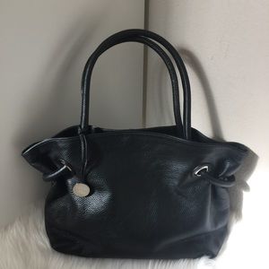 Furla Black Leather Satchel